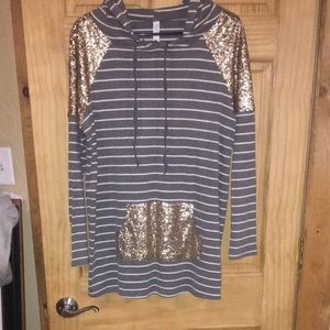 Sequin hoodie